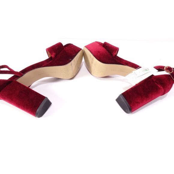 Banana Republic Women's Velvet Platform Dress Heel Pumps Sz 6 NWT 175 IRRG - Picture 16 of 16